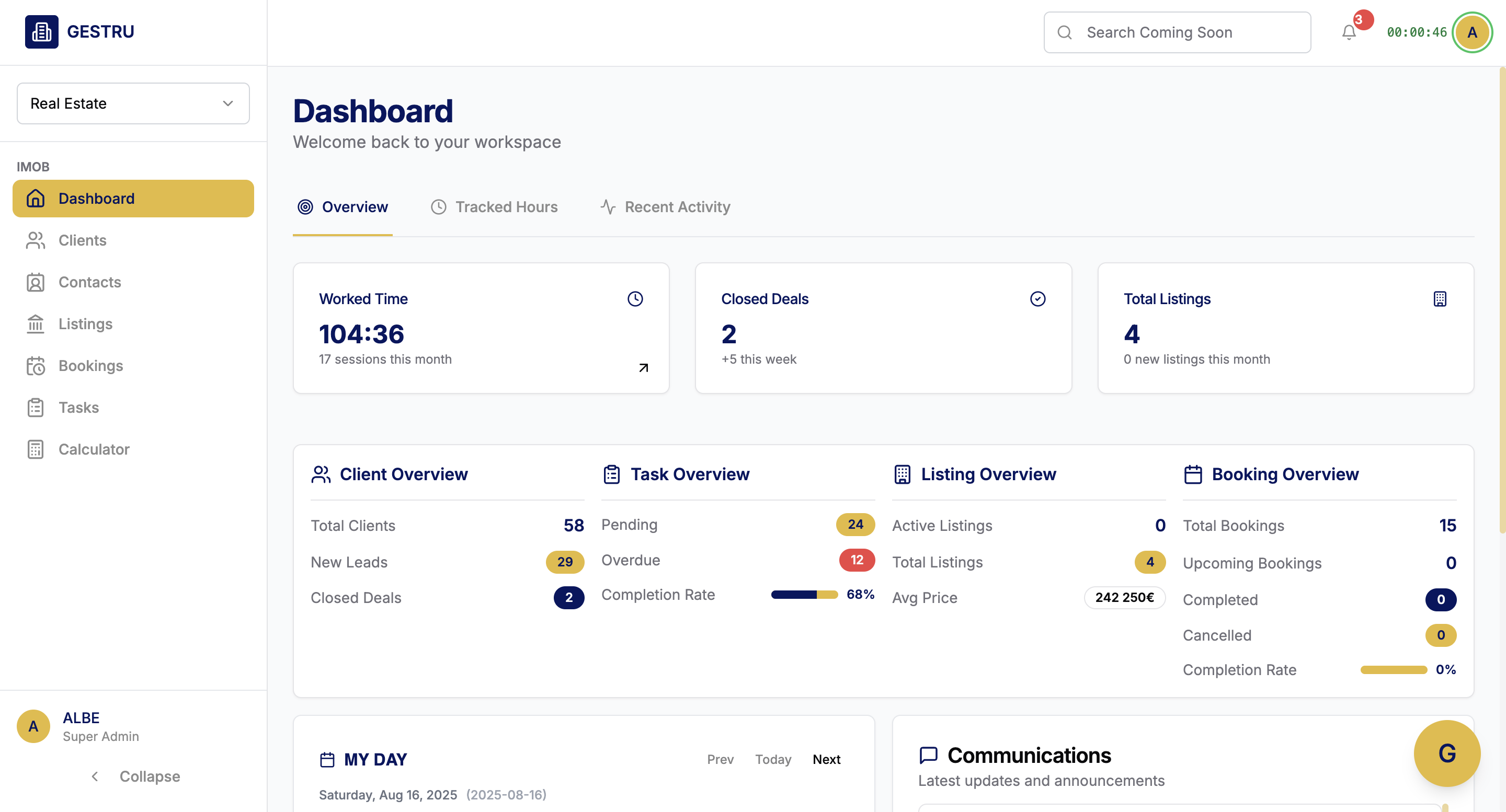Real Estate Agencies Dashboard